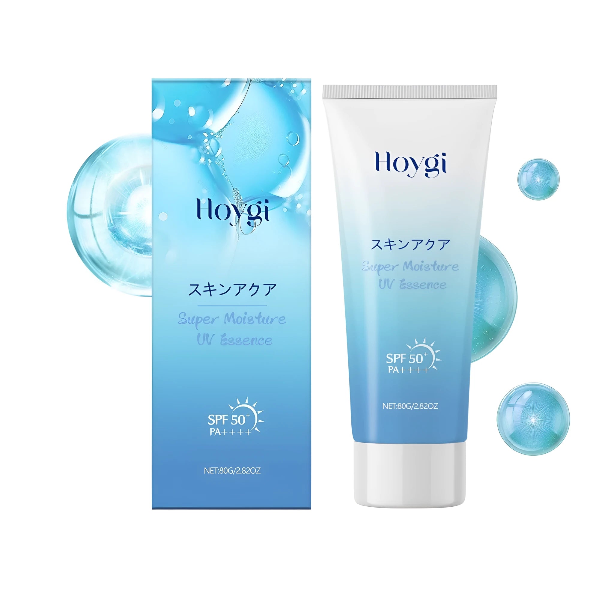 80g tube of SPF 30 facial sunscreen gel with hyaluronic acid