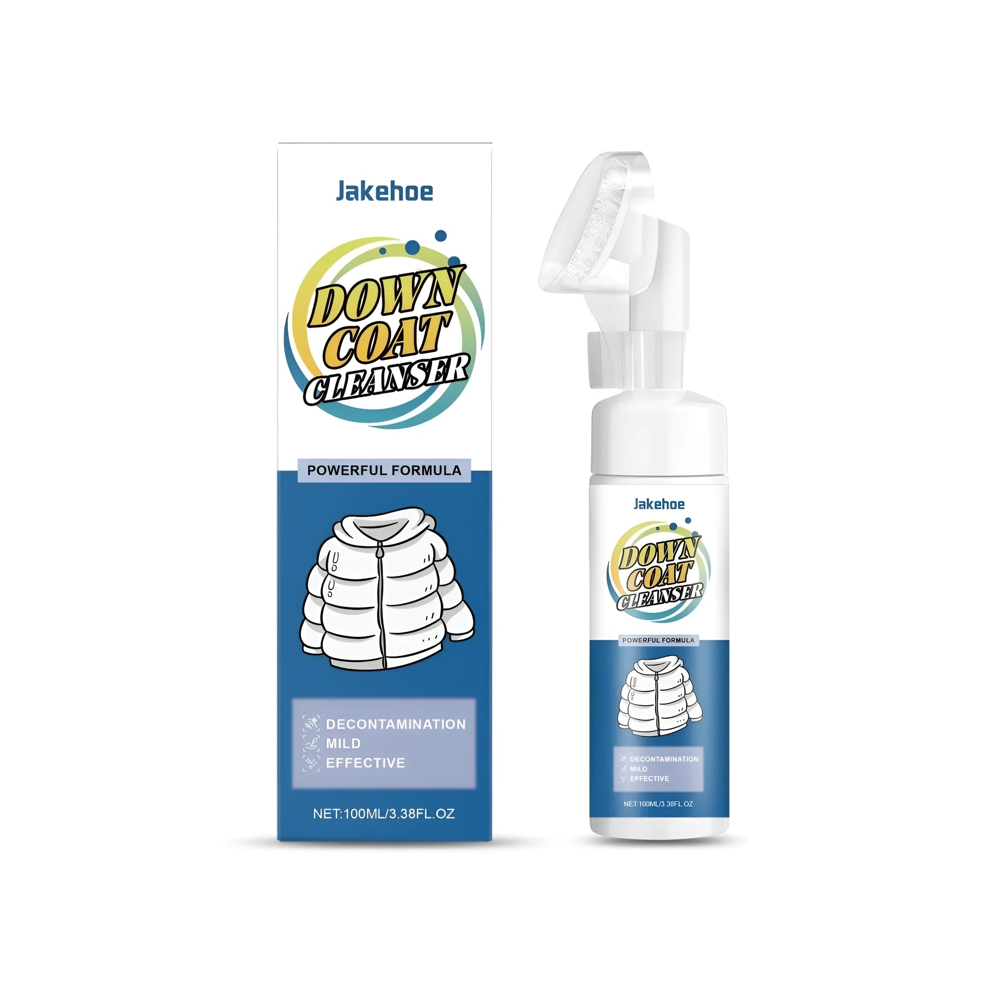 100 ml bottle of down coat cleanser liquid detergent for jackets and quilts