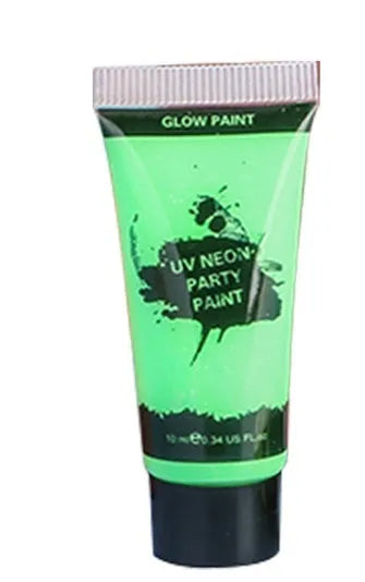 Hose neon gouache face paint tubes in 25ml size showing red, yellow, green, purple, orange, and pink colours
