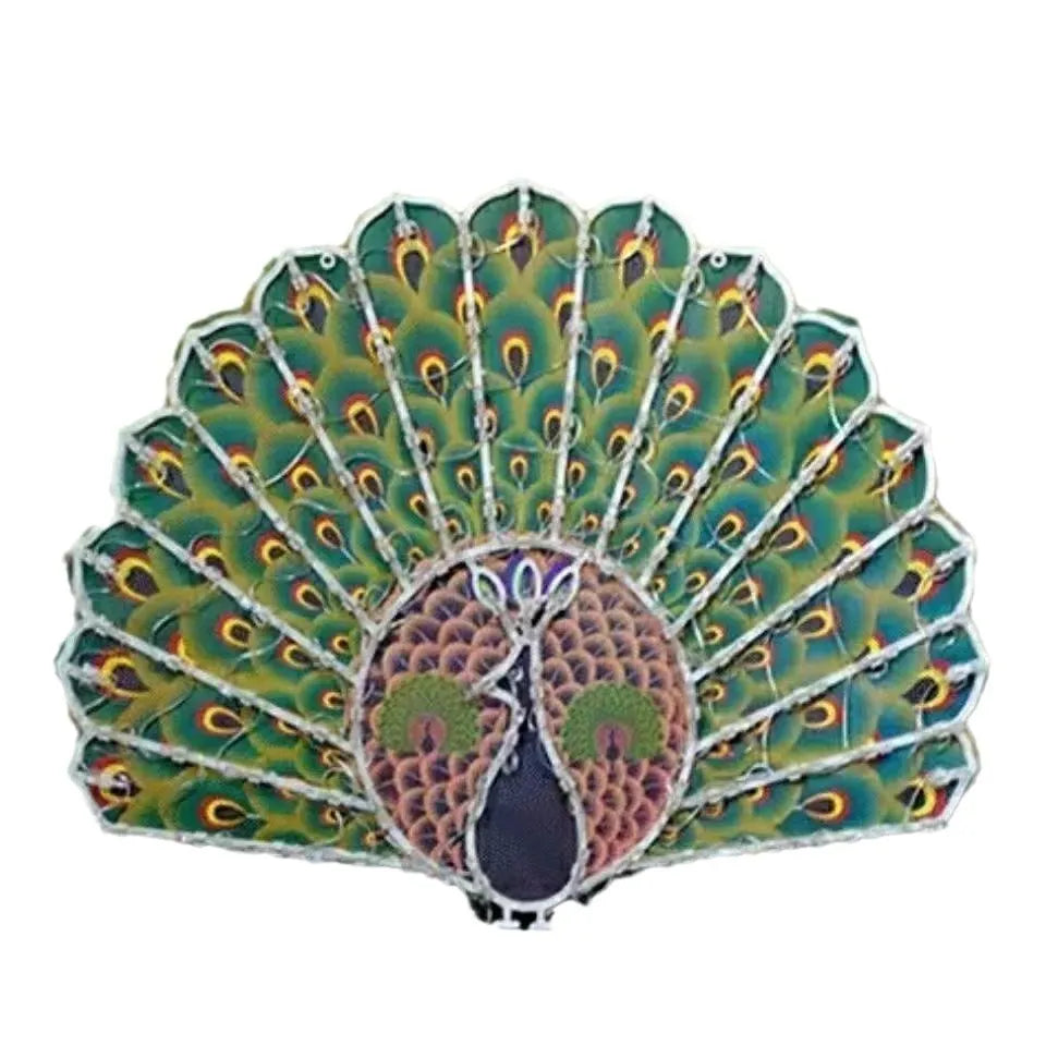 Christmas festival plug-in outdoor decorative string lights with peacock, love, sunflower and star shapes