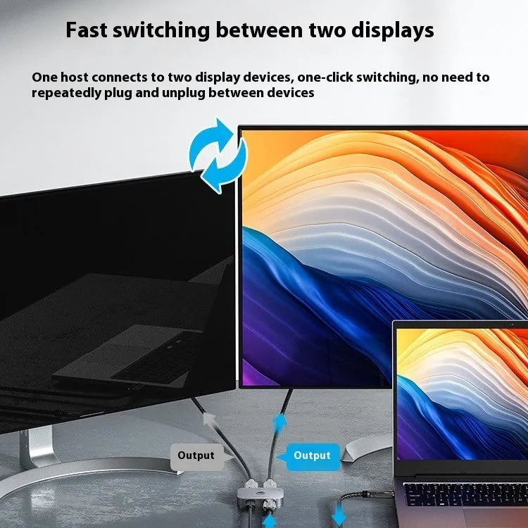 Alloy computer distributor for HD audio video to television line two-way conversion
