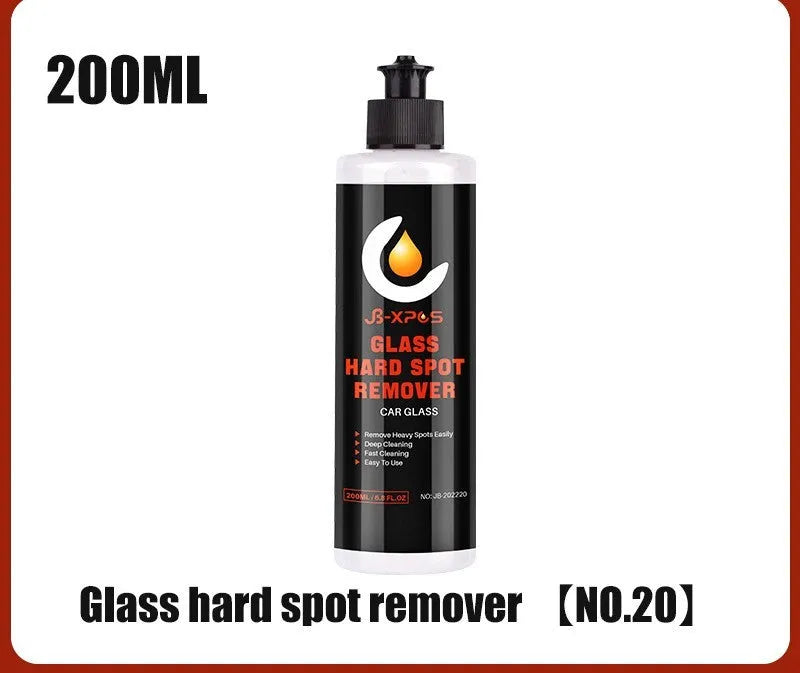 Glass oil film remover cleaning cream in 50ml, 100ml, and 200ml plastic containers for car windows