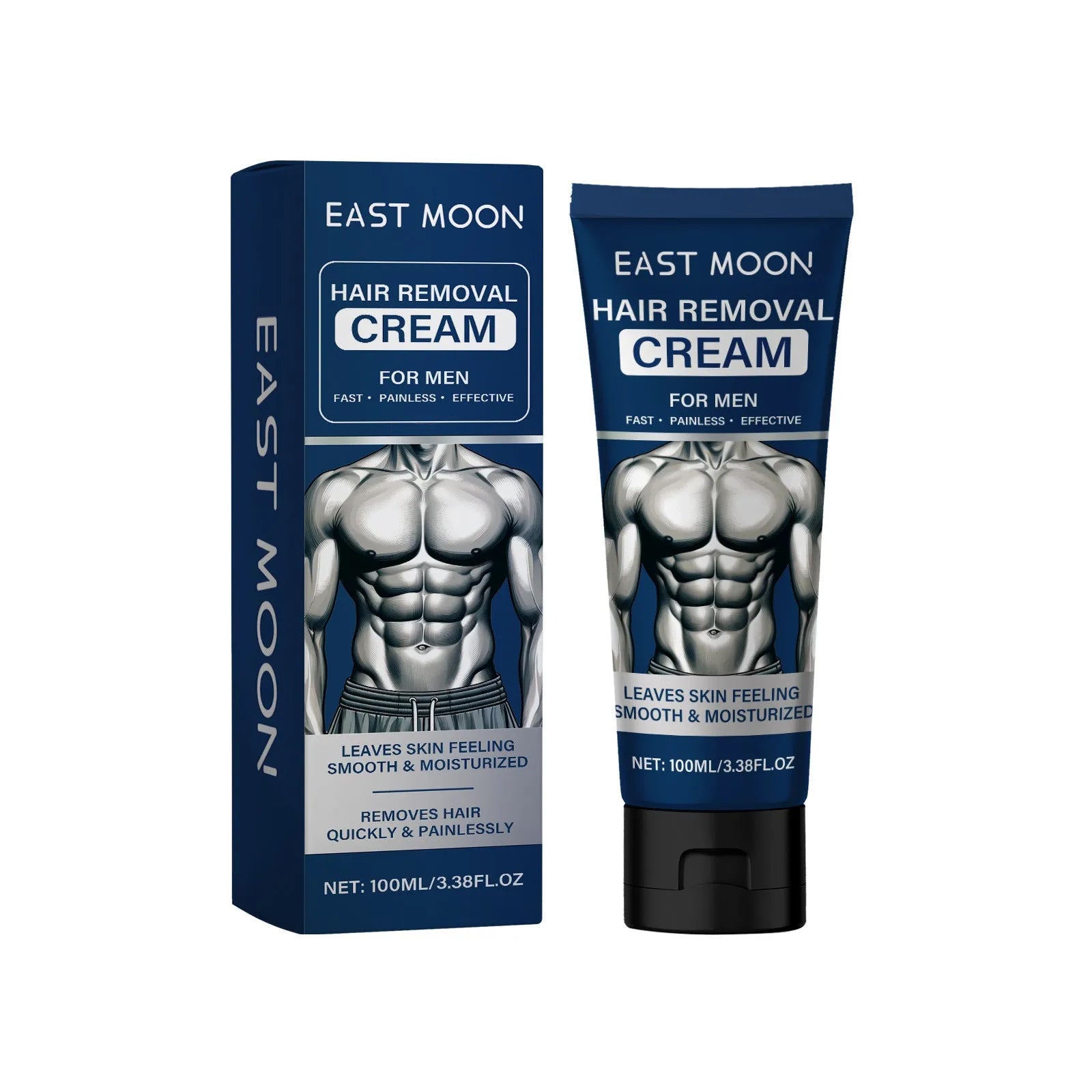 Men's body depilatory cream 100ml for beard armpit hand and leg hair removal