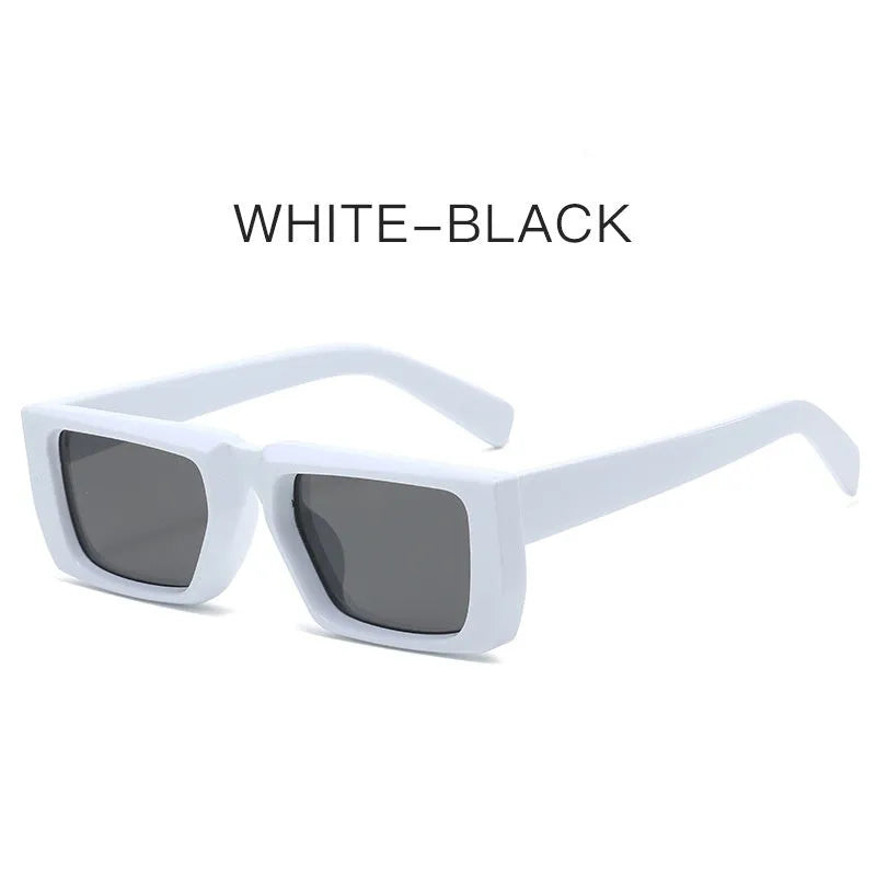 Special-shaped sunglasses with UV400 protection in multiple colour options including black, blue, green and transparent frames