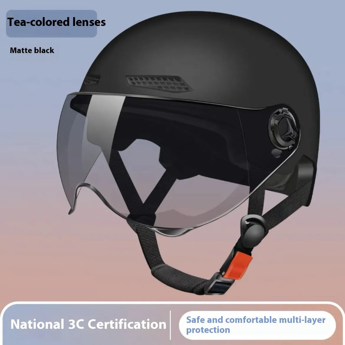 3C certified electric motorcycle helmet with sun visor in multiple colour options