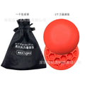 Orange-red golf training mat for centre of gravity practice with natural rubber construction