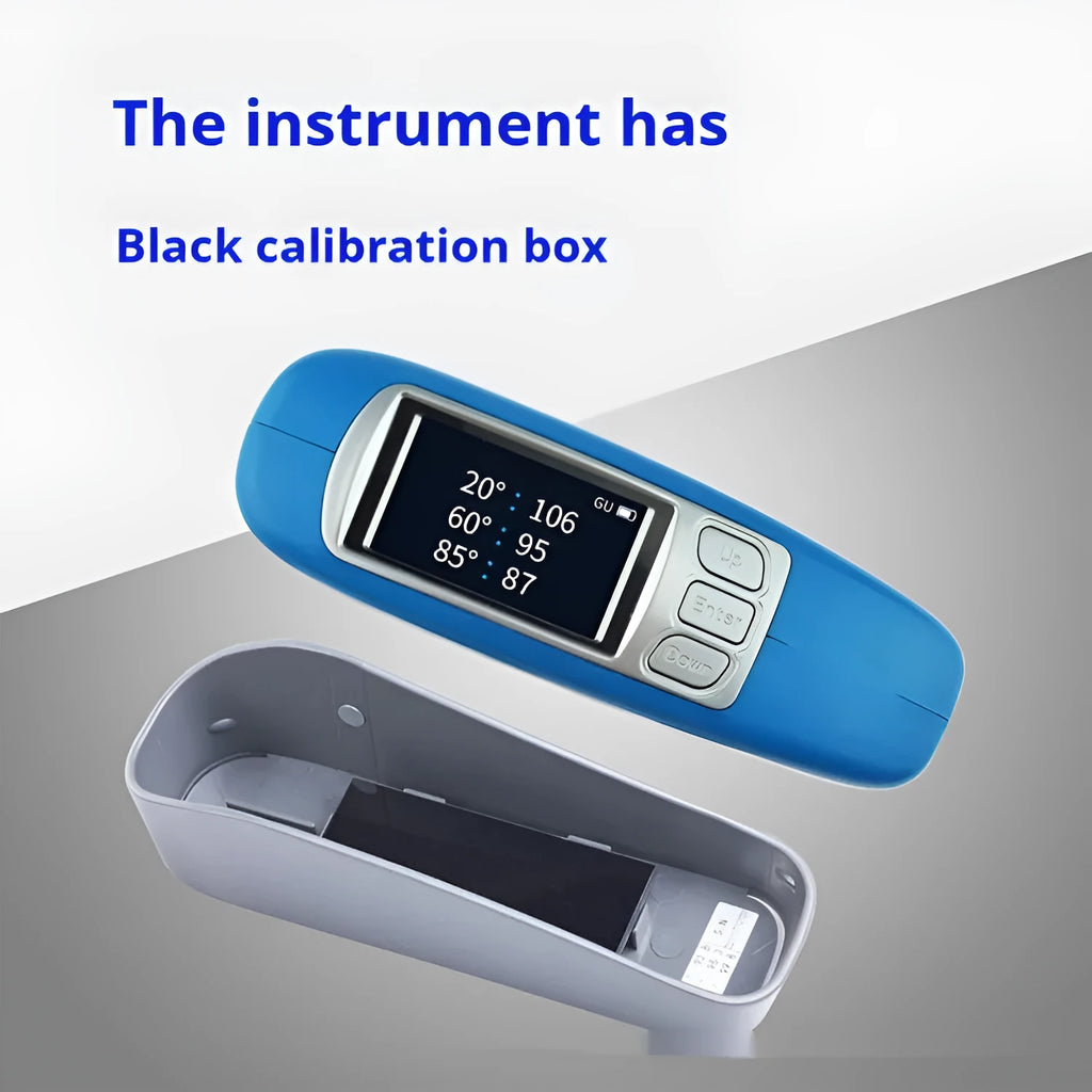 Ceramic brightness stone portable glossiness tester with digital display for surface measurement