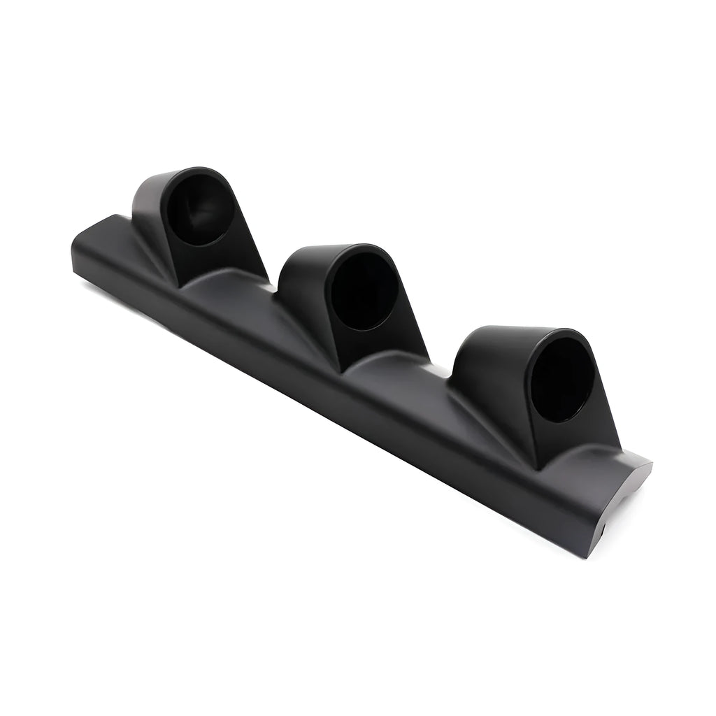 Black three-hole 52mm car instrument stand for right-drive gauge mounting