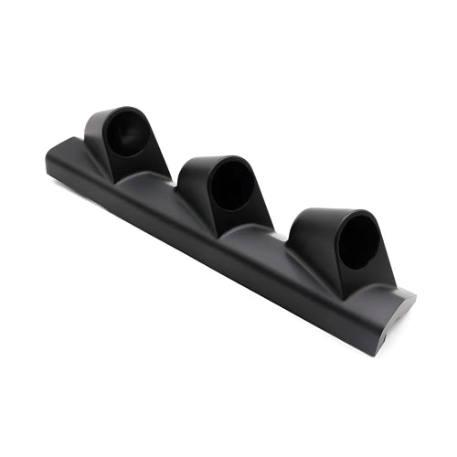 Black three-hole 52mm car instrument stand for right-drive gauge mounting