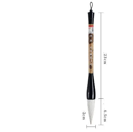 Large traditional Chinese painting brush with mixed wolf and sheep hair bristles for ink wash artwork
