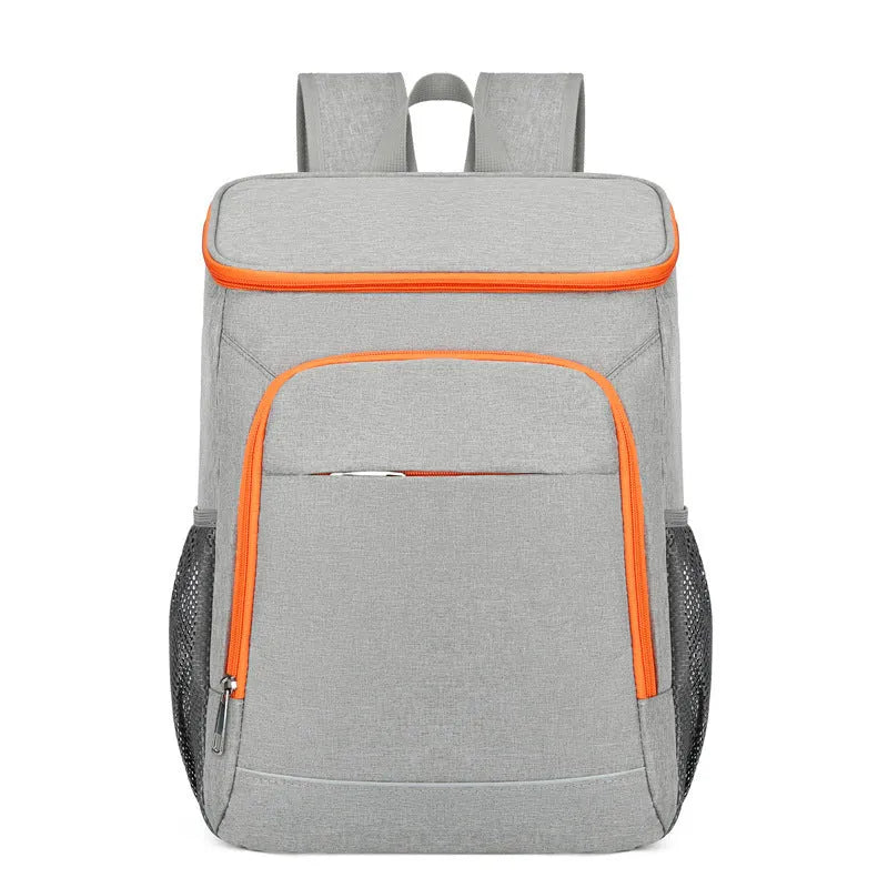 Large capacity outdoor thermal picnic backpack in Oxford cloth with curved shoulder straps and dry wet separation