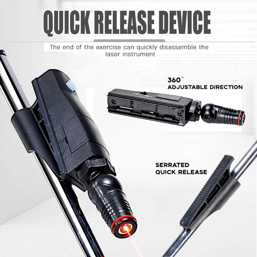Black golf push rod laser aiming instrument body used for putting alignment training
