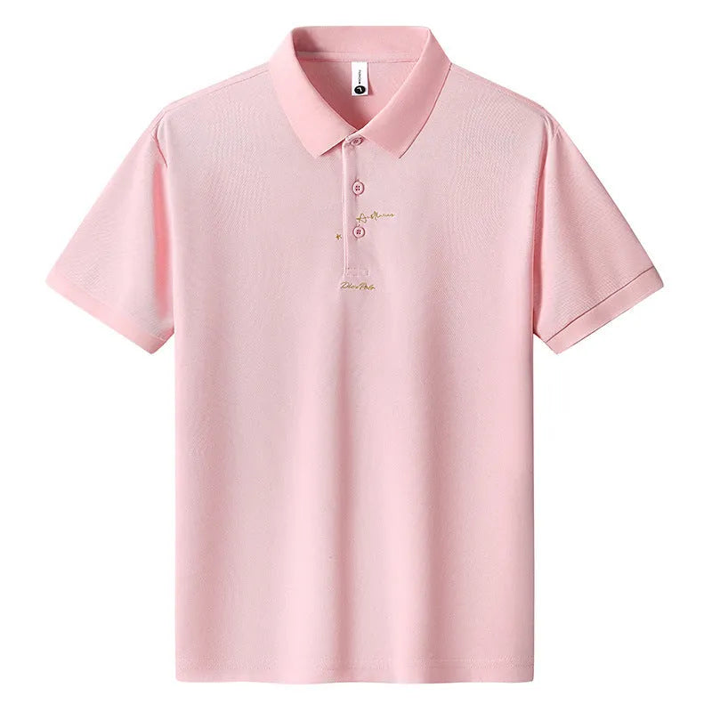Men's casual loose cotton t-shirt in multiple colours with short sleeves and letter pattern