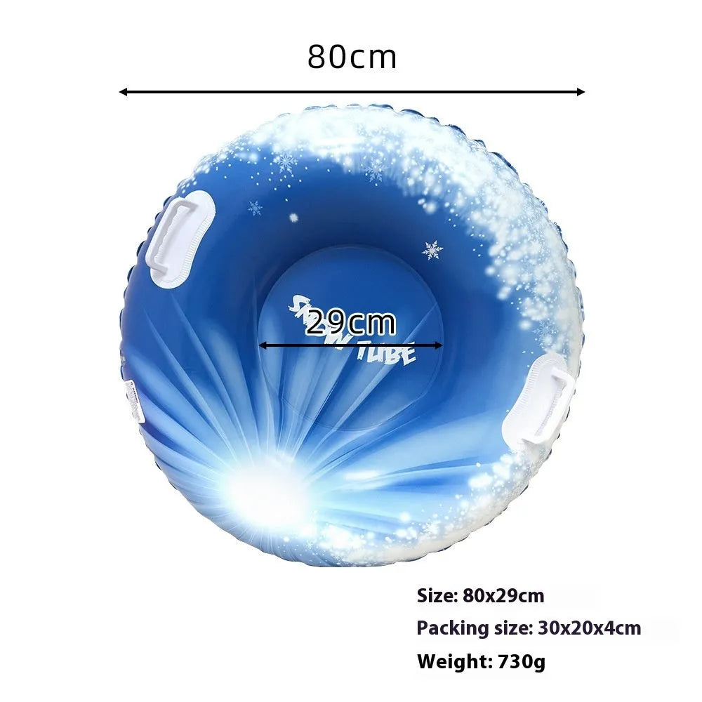PVC Ski Ring for winter snow play with 29cm diameter in three colour options