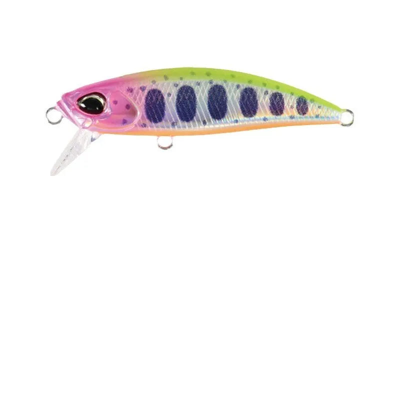 Tossing Japanese 48mm soft plastic mino fishing lure for mandarin fish and snakehead.