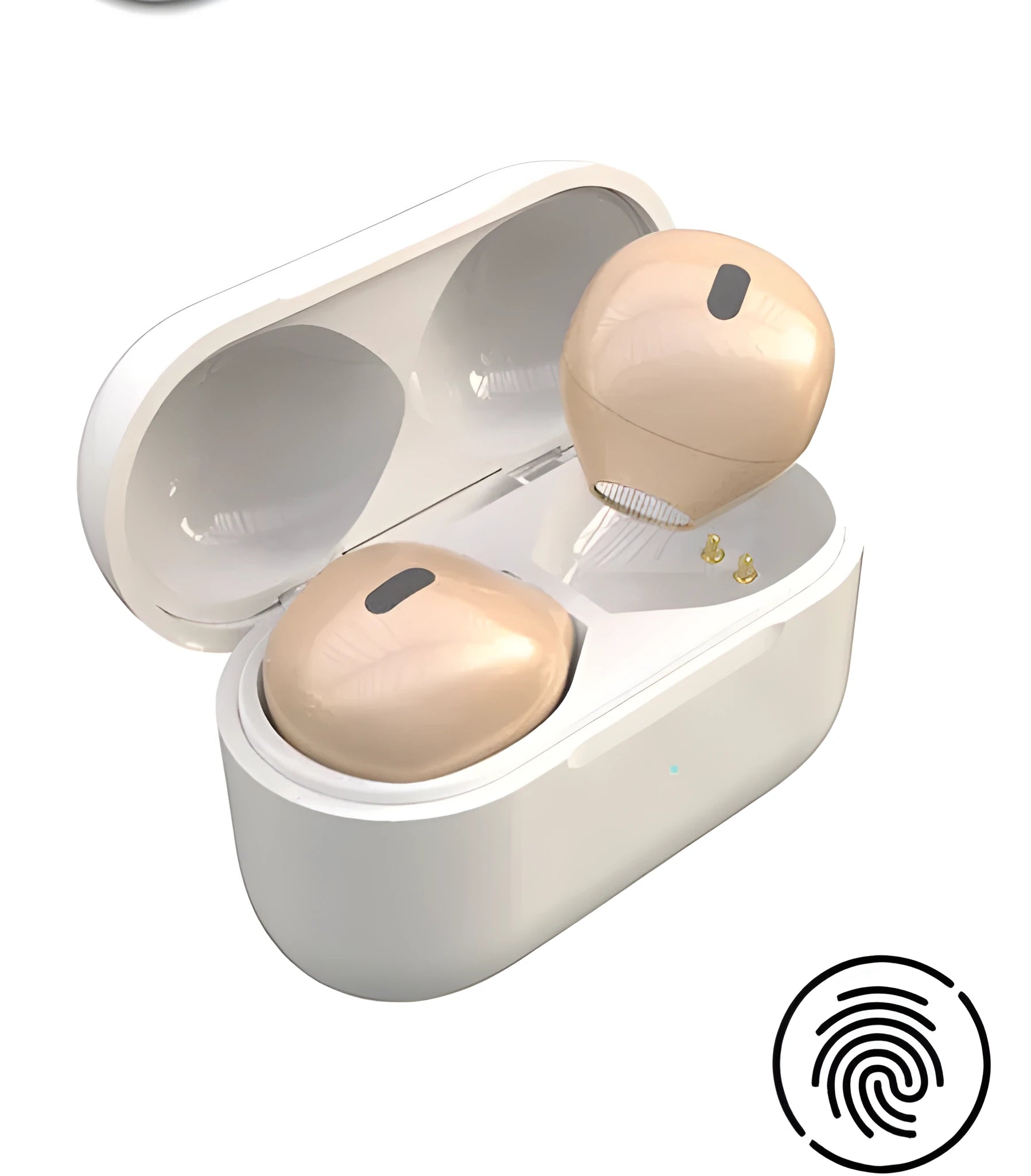 Invisible mini in-ear Bluetooth headset with 9mm skin-coloured non-flashing earpiece for discreet hands-free communication