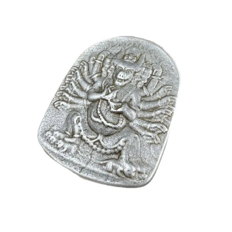 Chinese style iron pendant ornament with Aryaacalanatha Yamantaka design