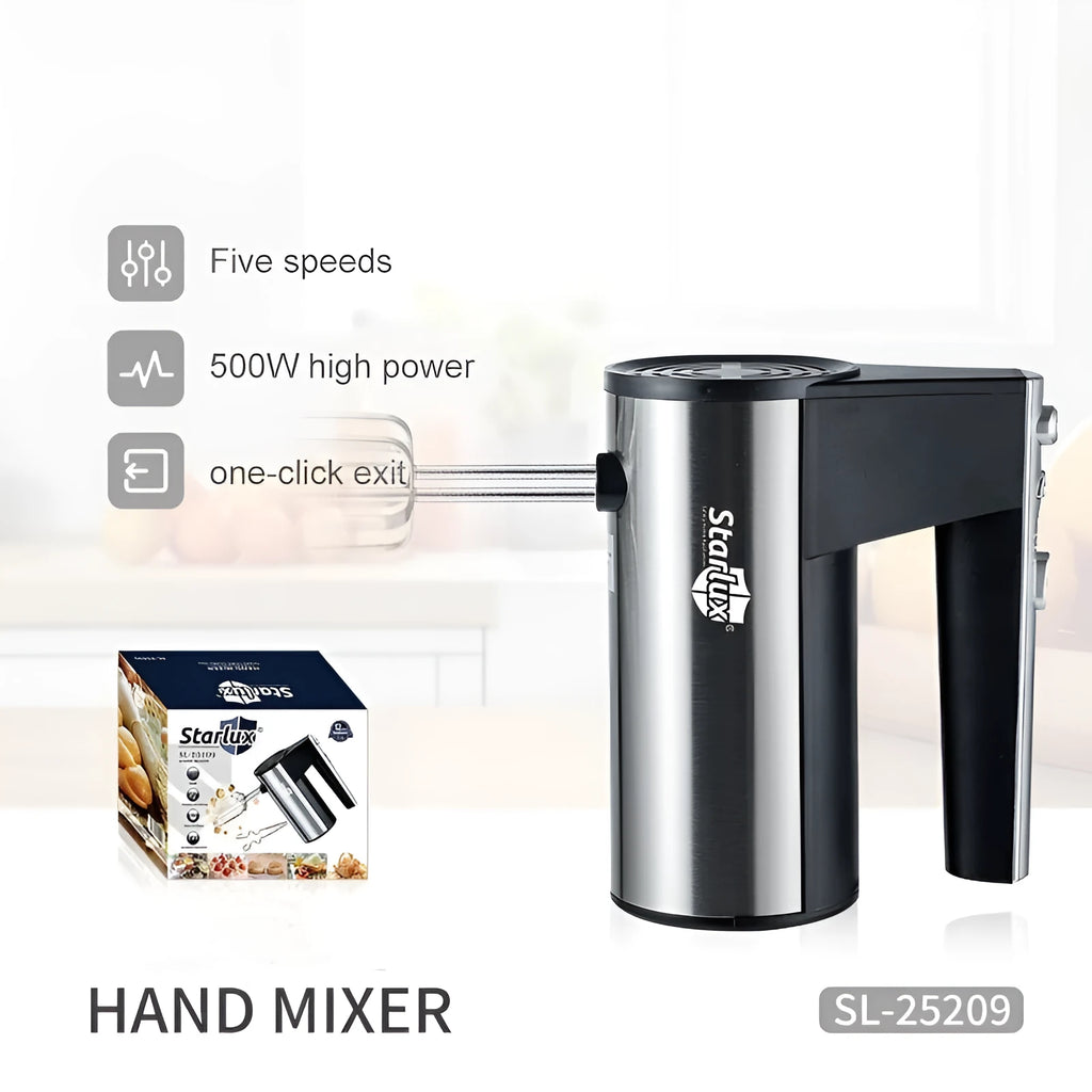 SL-25209 colour household electric hand mixer with 5 speed settings for baking