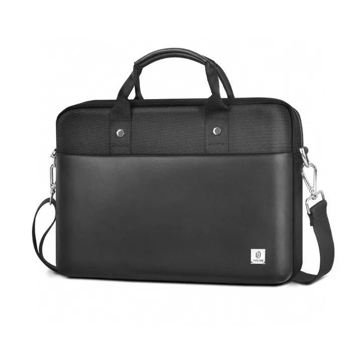 Black multi-pocket laptop backpack with organiser compartments and separate computer layer