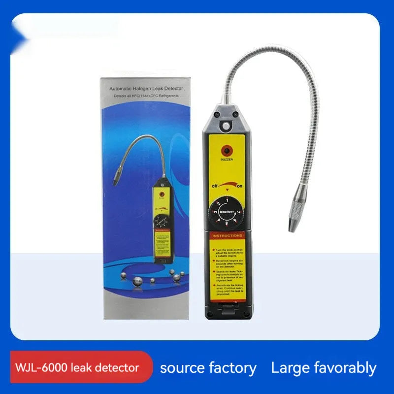 WJL-6000 halogen refrigerant leak detector for automotive air conditioning systems with extended probe