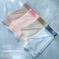Ice silk men's cooling antibacterial shorts in bean green colour with seamless construction