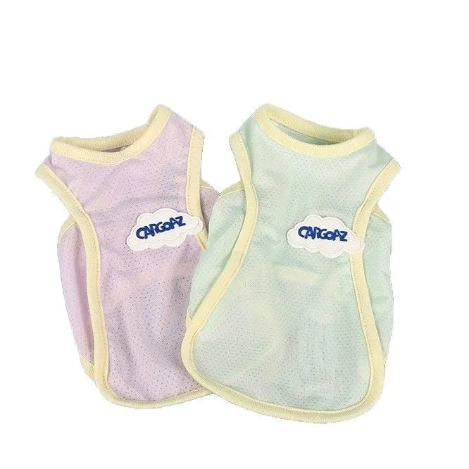 Lightweight polyester cat vest in grass green available in six sizes from XS to 2XL