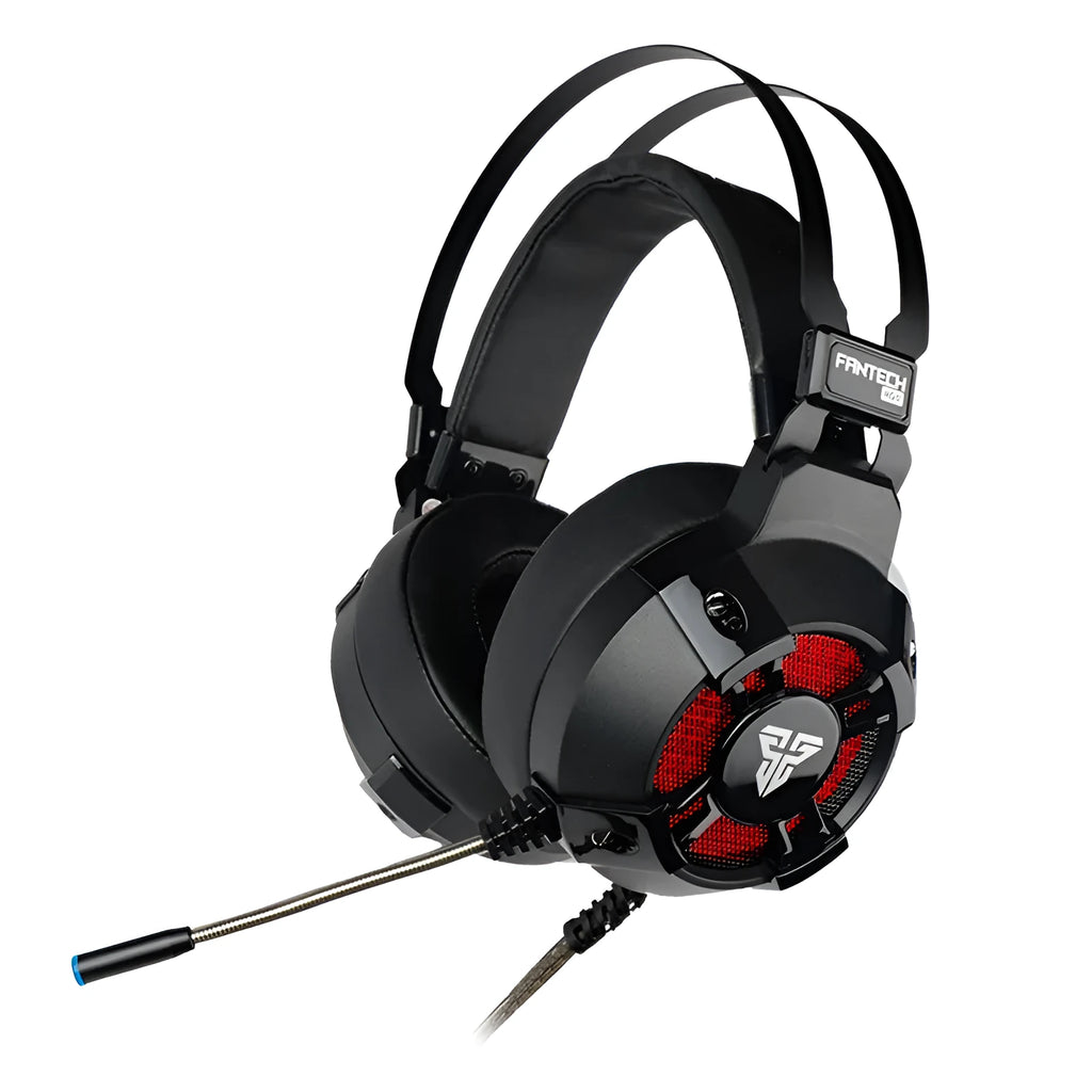 FANTECH HG11 black gaming headset with RGB lights and microphone