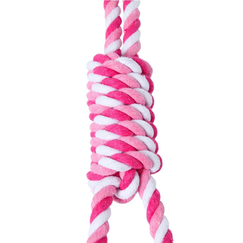 38cm red white and blue white cotton thread dog toy for medium large breeds