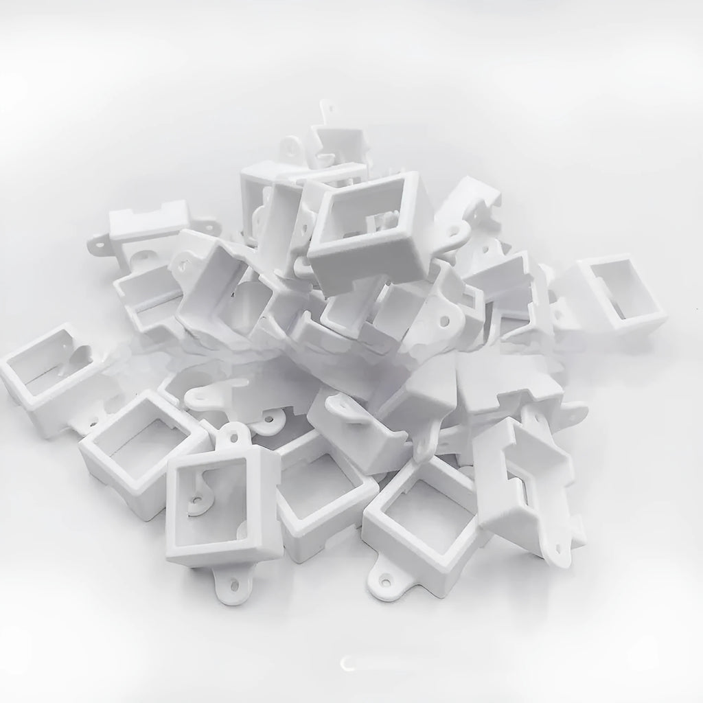 Small white plastic lampshade for LED light bracket protection