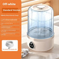 Portable white plastic mini washing machine with USB charging port and compact dimensions