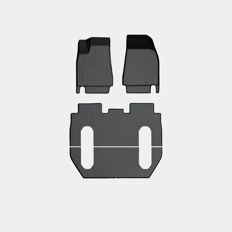 Tesla Model X waterproof rubber floor mats and boot liner for left-hand drive vehicles