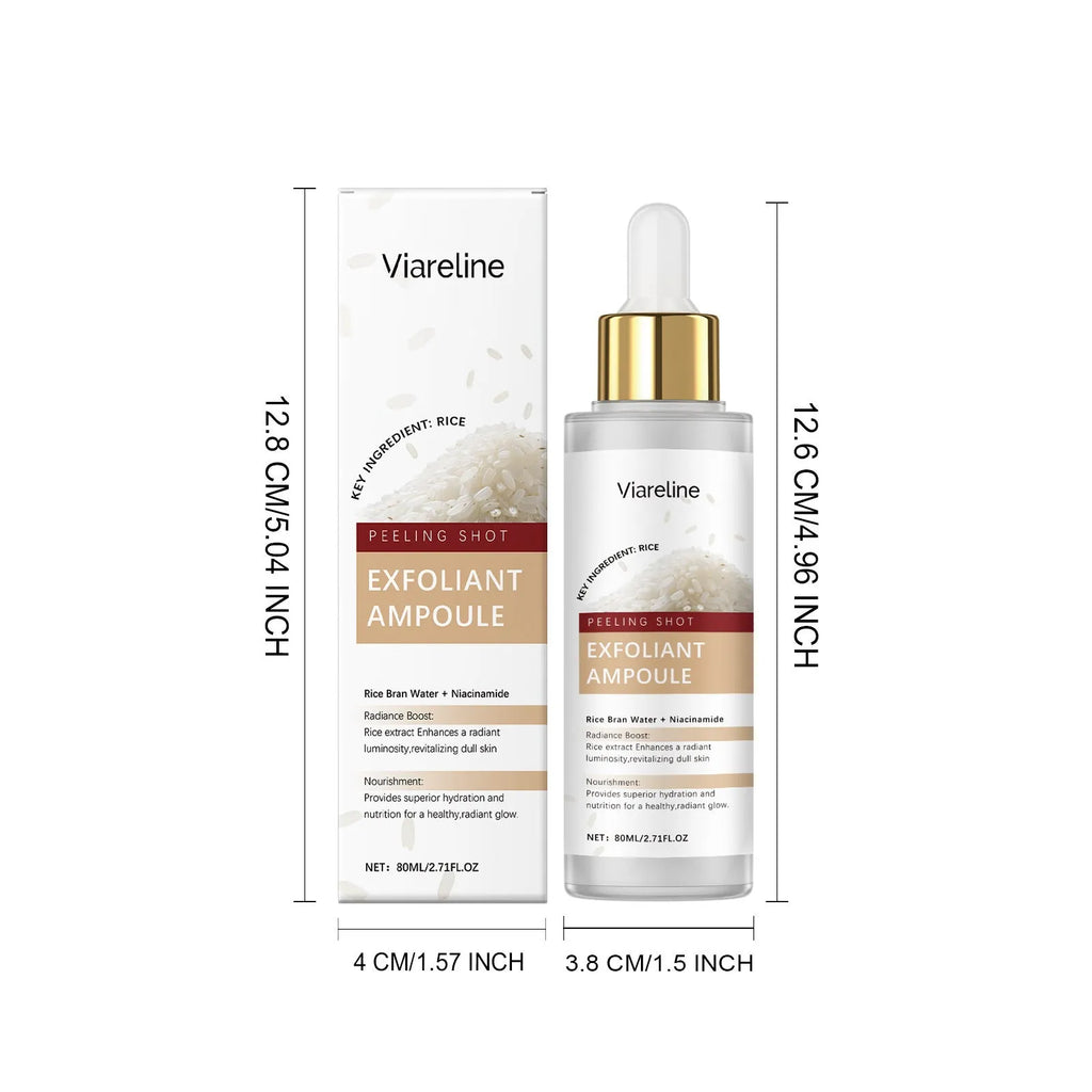 80ml bottle of facial cleansing and moisturising liquid with hyaluronic acid and salicylic acid formula