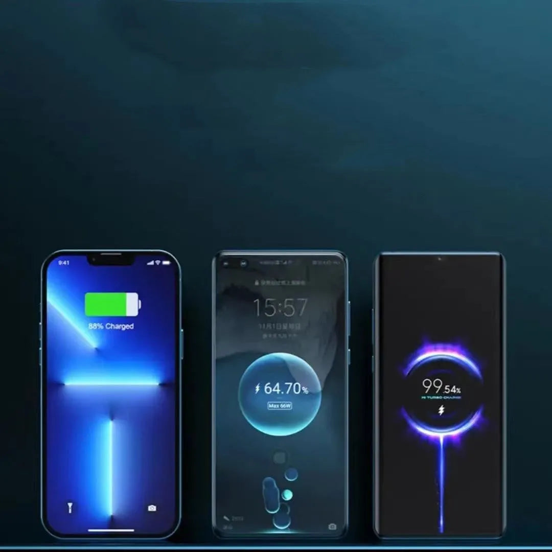 Transparent industrial cylindrical power bank with 10000mAh capacity in yellow colour