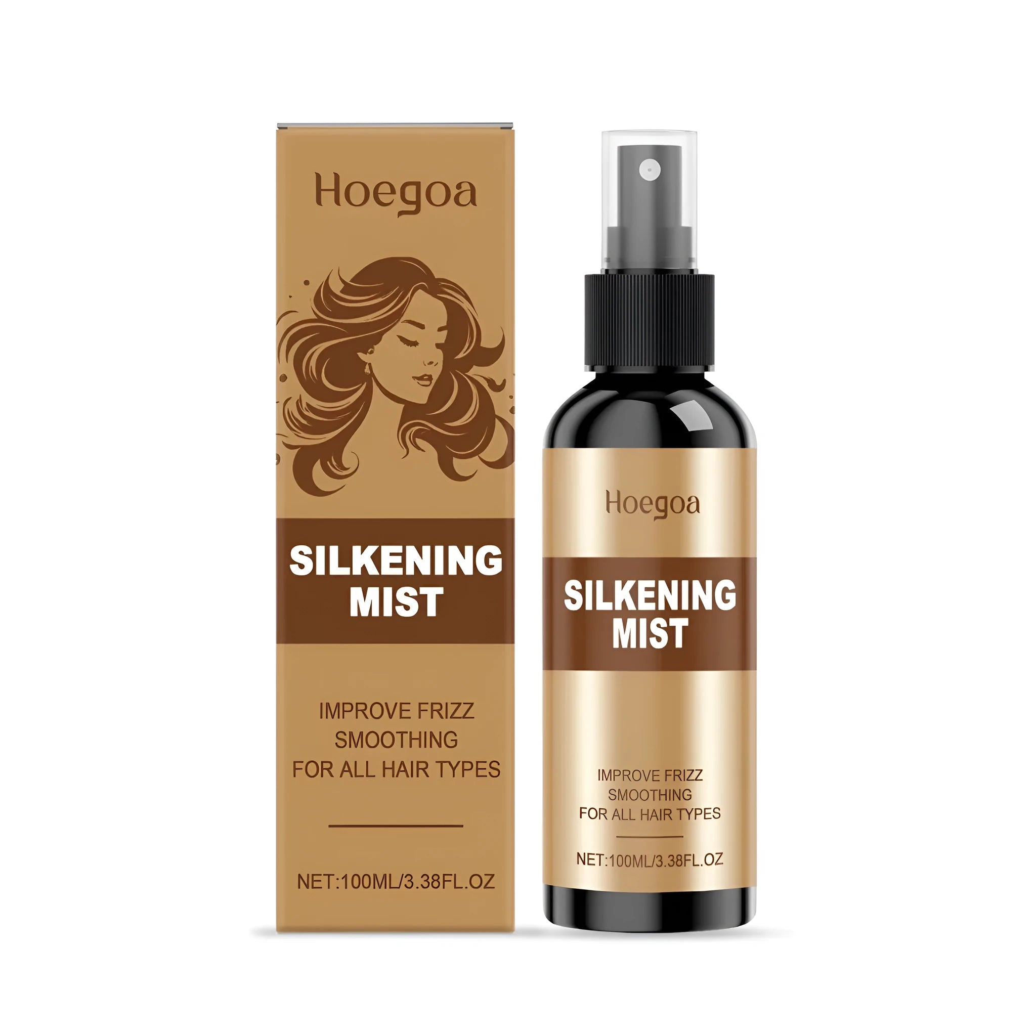 100ml hair care spray bottle with botanical ingredients including ginger oil and rosemary extract