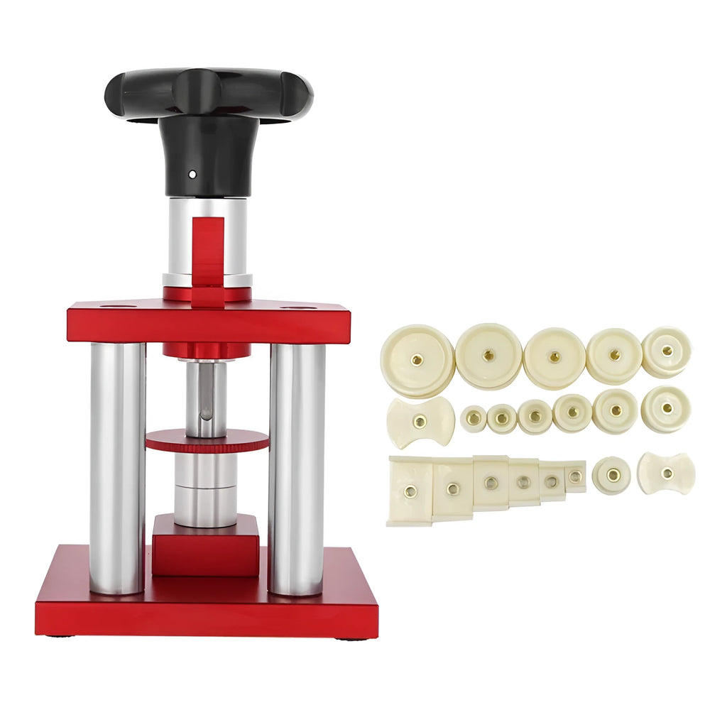 High precision spiral cap presser machine for watch repair with 20 plastic molds for household use