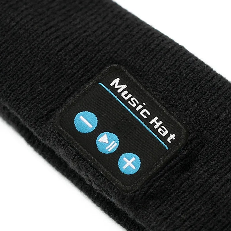 Bluetooth 5.4 sports scarf eye mask headband with integrated headphones in black, grey, or white colour options
