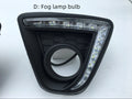 Mazda CX-5 daytime running light LED unit with electroplated metal housing and 12V electrical connection
