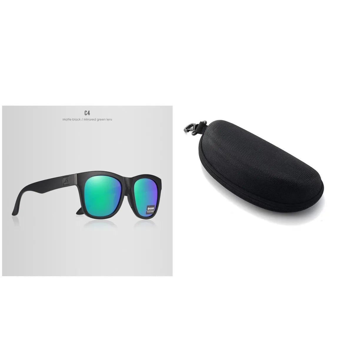Polarised sunglasses with TAC lens and PC frame for outdoor UV protection