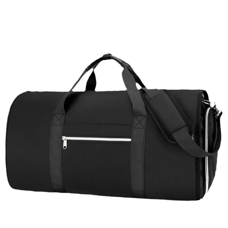 Oxford cloth business leisure sports holdall with dry-wet separation compartment in grey colour