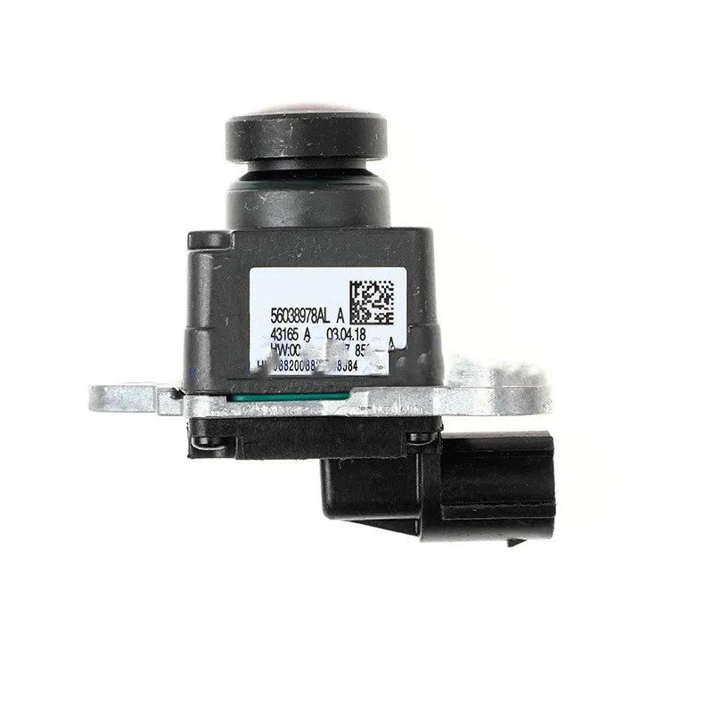 Black plastic reversing camera for Dodge Ram 1500 2500 3500 4500 trucks from 2013-2017 model years.