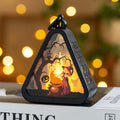 Halloween pumpkin lamp decoration with battery operation in four colour designs