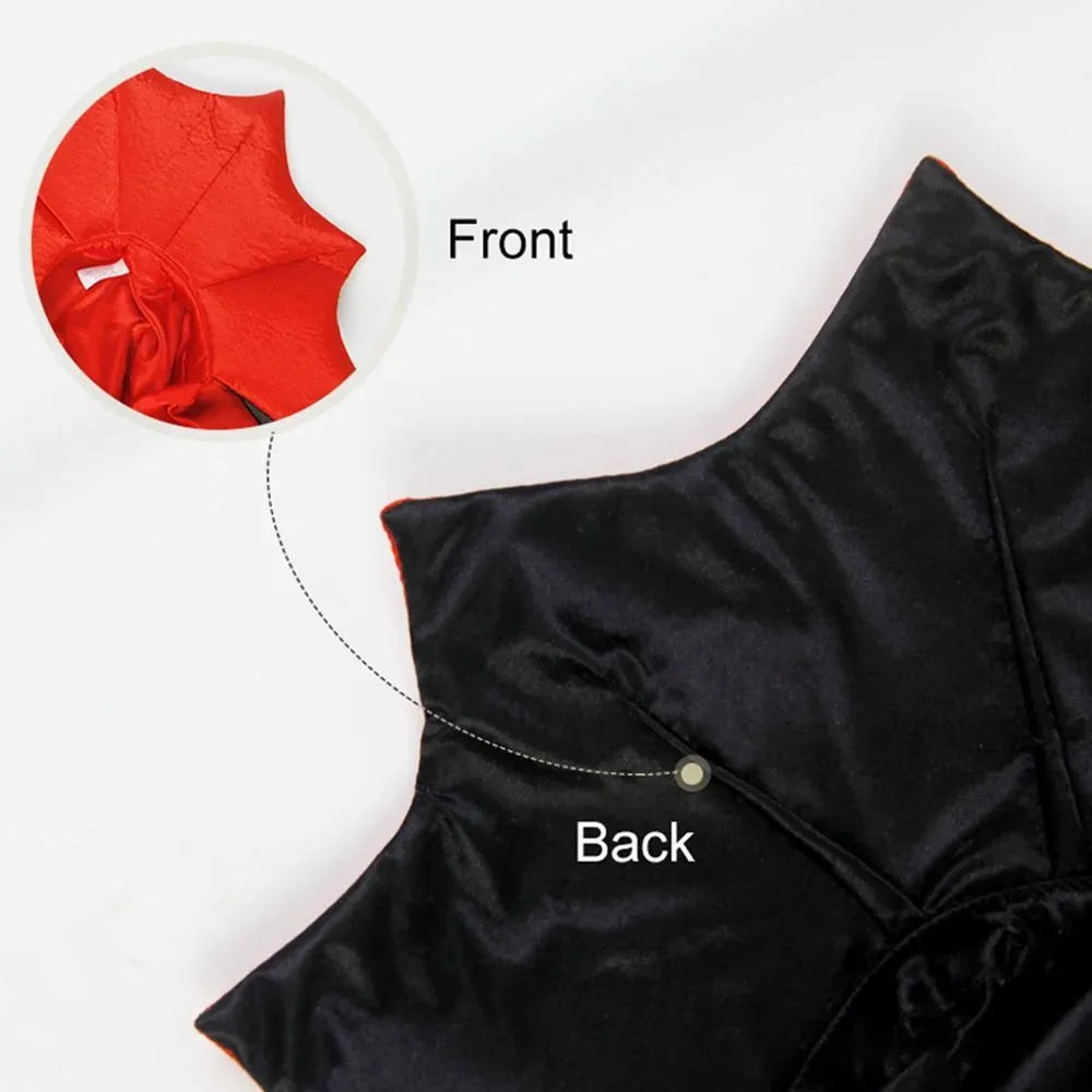 Cute Halloween pet vampire cloak costume for small dog cat kitten S M L sizes