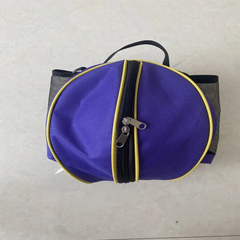 Oxford cloth basketball bag with 9L capacity in black or camouflage featuring one-shoulder and two-shoulder straps