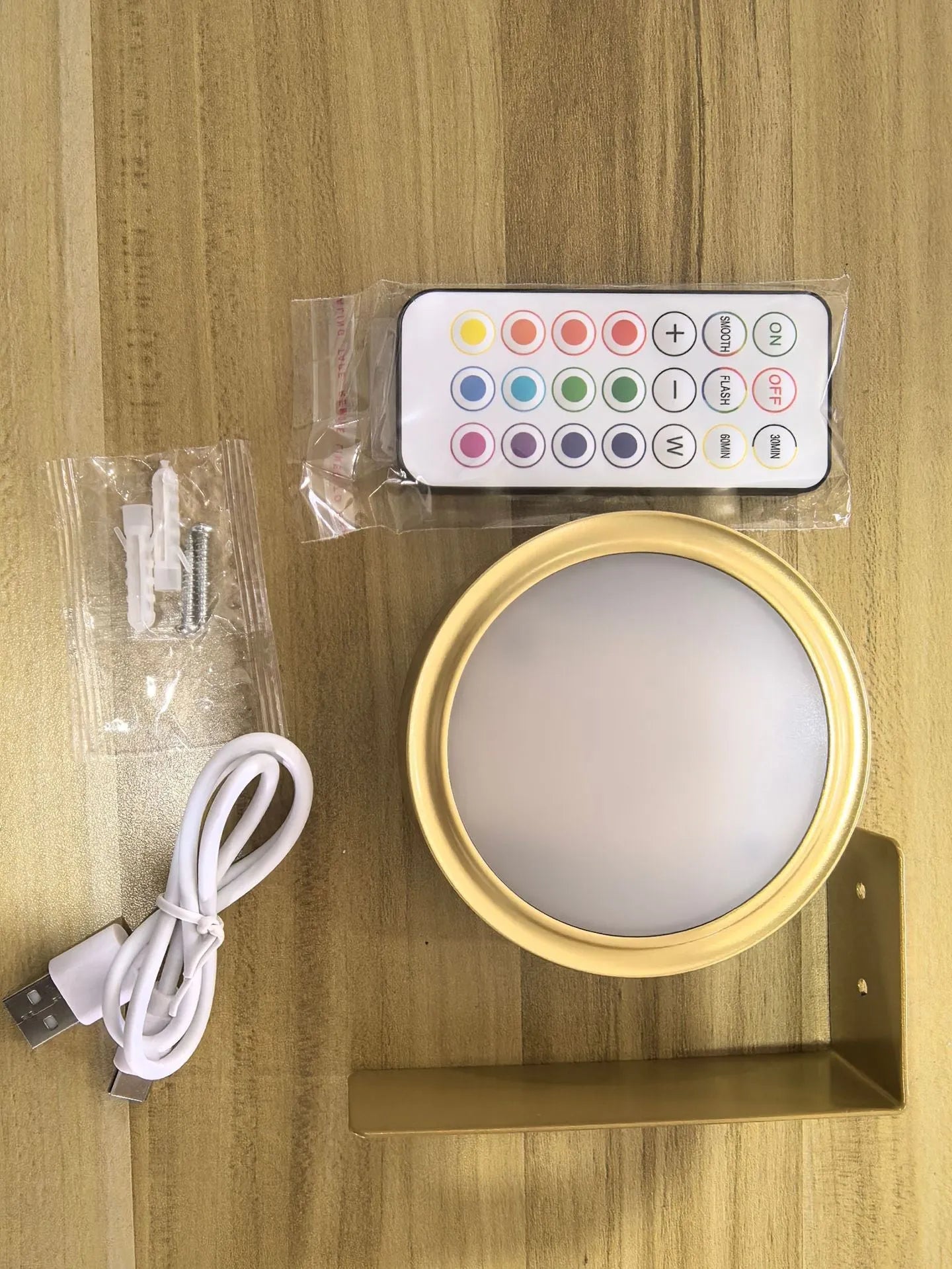 Black wireless magnetic LED painting lamp with remote control for 13-colour RGB lighting
