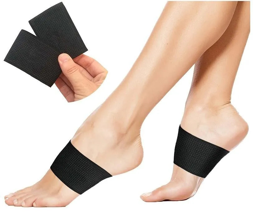 Elastic foot bandage with arch support pad in heart style and ordinary style options