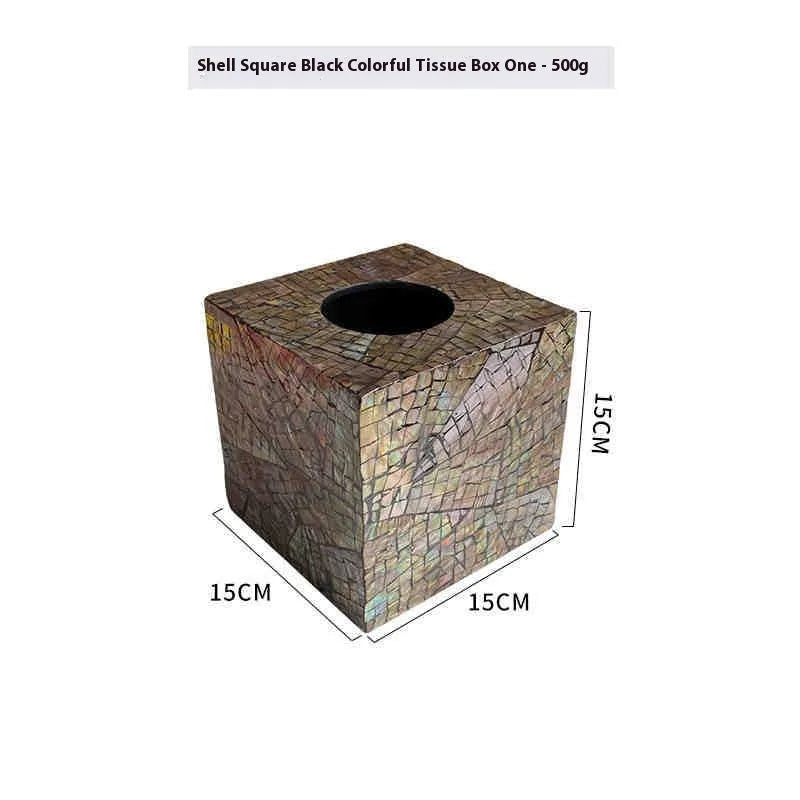 Black natural shell storage box with removable organisation compartments, rectangular and square options