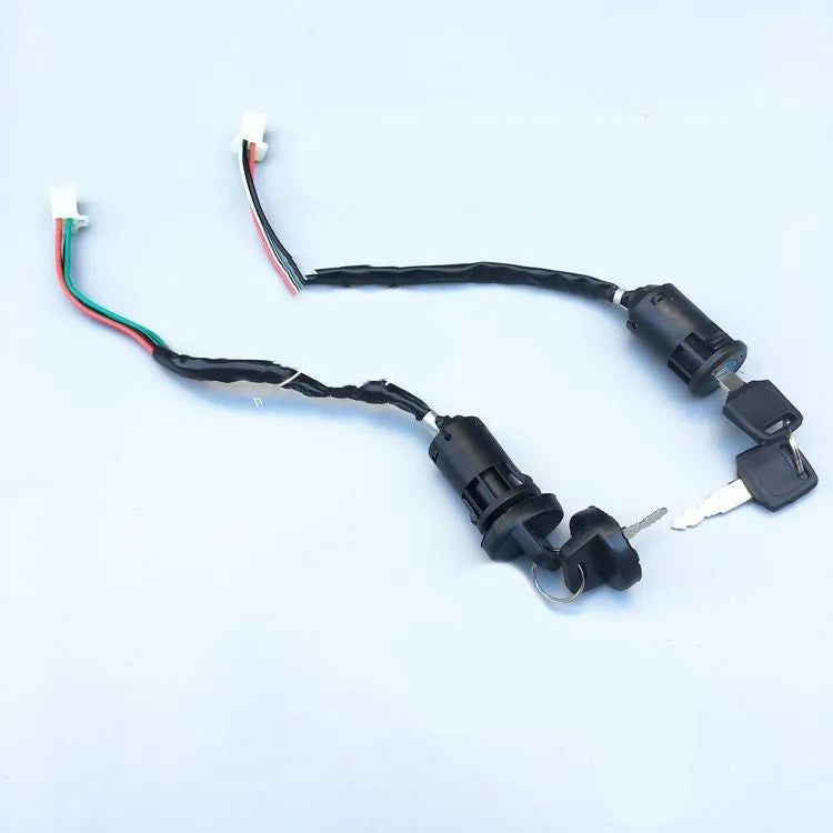 Waterproof plastic electric door lock actuator with 2-file 4-line configuration for car security systems