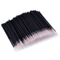 One hundred disposable eyeliner brushes with ultra-fine point applicators and protective plastic sleeves