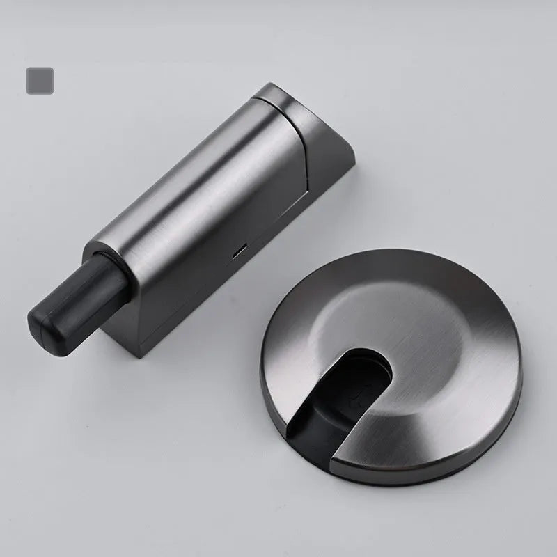 Zinc alloy invisible door stopper in six colour options for modern interiors