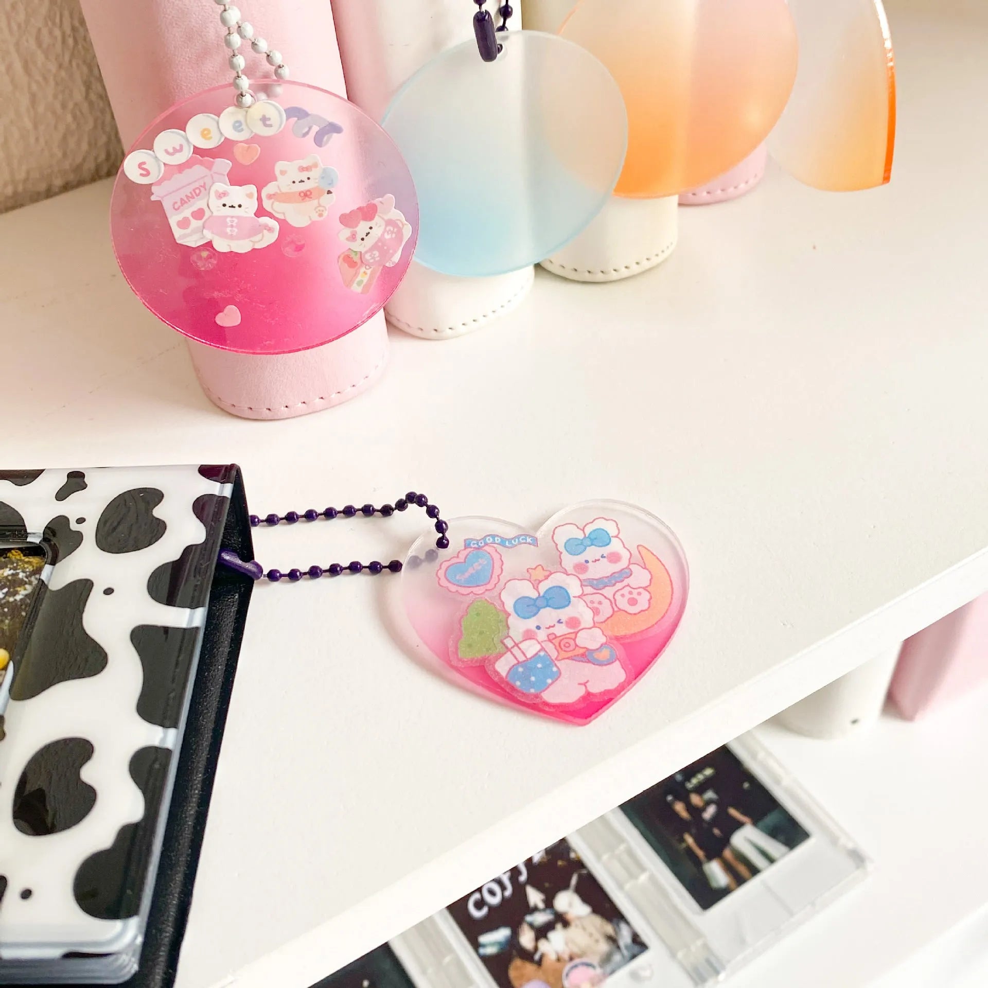 PVC waterproof cartoon-style decorative stickers for notebooks and planners.